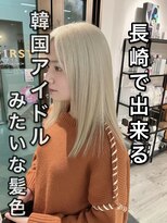 コワファースト長崎シャンプーボーイ 2nd(COIFF1RST 長崎 SHAMPOO BOY)&nbsp;長崎で叶う韓国風ハイトーン☆ホワイトブロンド