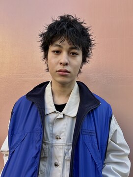 ヒュージ 表参道(huge) メンズ買った/ニュアンスパーマ/眉毛/レイヤーカット/表参道