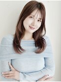 レイヤーカット*セミロング*白髪染め*髪質改善*30代40代50代