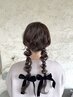 お呼ばれヘアセット　￥5500