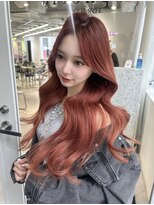 ユーフォリア 渋谷グランデ(Euphoria SHIBUYA GRANDE) ブリーチなしダブルカラー オレンジブラウン