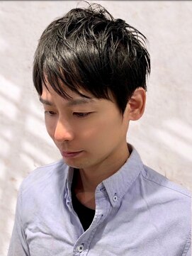 ウォーターリリー(Water Lily) 【刈り上げなし】黒髪メンズショート