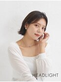 ミディアムレイヤーカットココアベージュチョコレートブラウン
