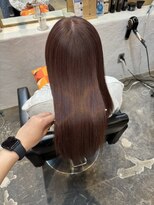 チャプター 問屋町(chapter) 透明感ケアカラーカシスピンクブラウン顔まわりレイヤーカット