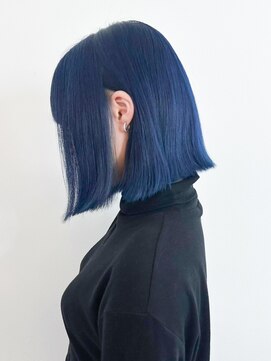 韓国ヘアボブミディアムダブルカラーブリーチ_ba568672