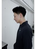メンズ/テーパーフェード/アクティブパーマ
