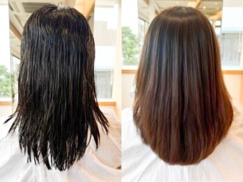 ビュートリアム 鎌倉小町(BEAUTRIUM)の写真/真っすぐになり過ぎない、まるで地毛の様なナチュラルで柔らかなストレートヘアで憧れの髪質へ。