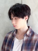 フラッグヘアー 博多駅前店(Flag HAIR) メンズシャドウパーマニュアンスパーマセンターパート