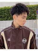 メンズカット:アップバングショート/メンズショート/短髪/束感