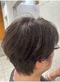 ショートボブ【髪質改善縮毛矯正/髪質改善カラー/白髪ぼかし】
