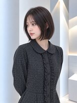 フォト 新宿三丁目(foto)&nbsp;地毛風縮毛矯正韓国風顔まわりレイヤー小顔ボブ切りっぱなしボブ