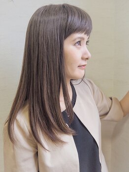 ヘアーアンドケア マーレ(hair&care mare)の写真/細やかなこだわりで、ダメージを最小限に抑えた自然なストレートに…！手触り柔らかな艶髪を手に入れて★