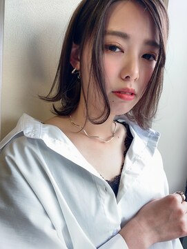 ボタニウム バイ アールサロン(BOTANIUM by RrSALON) 大人シンプル外ハネボブ☆ダークブラウン☆AMU