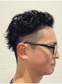 ツーブロック*パーマ