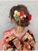 成人式・卒業式ヘアセット stylist樋口佳奈