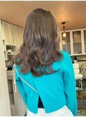 大人女性に人気シフォンベージュ/10代20代30代40代/白髪ぼかし