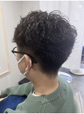 サイドすっきりメンズパーマ