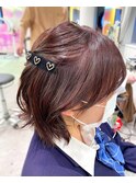 ブリーチなしダブルカラーで、ラベンダーベージュ♪