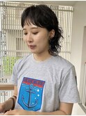 ウルフパーマ/オン眉