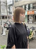 CAF FUKO ミルクティーベージュ/ハイトーン/ボブ/大阪/心斎橋