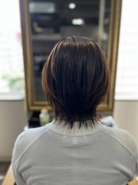 アクロス ヘアー デザイン 蒲田東口(across hairdesign) ウルフボブ×ソフトグレージュ