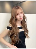 韓国ロングヘア_大人ガーリーチョコレートモード