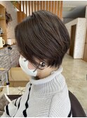 大人可愛い丸みショートヘア