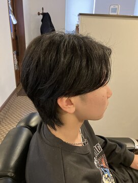 理容 うめむら センターパート/ウルフ