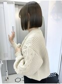 オリーブグレージュ ミニボブ イルミナカラー