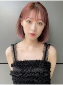 韓国ボブ くびれボブ タッセルカット 顎下ボブ 表参道 A0906