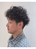 メンズカット&スパイラルパーマ&シェービング