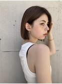ヘイリーボブ 切りっぱなしボブ 肩ラインボブ 縮毛矯正 20代30