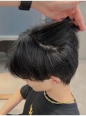 毛流れセンターパート