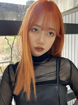 ラキング ギンザ トウキョウ(LAKING GINZA) くびれヘア/アプリコットオレンジ/夏/ハイライトカラー[銀座駅]