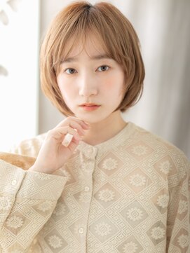 モッズヘア 越谷(mod's hair) へーセルブラウンアッシュ顔周りレイヤー丸みボブY越谷20代30代