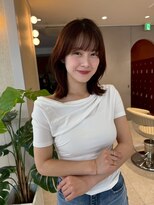 ジーナ 南船橋(Zina)&nbsp;髪質改善＊似合わせカットブラウンミディ＊美髪【Zina南船橋】