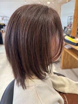 明るめ白髪ぼかしオーガニックカラー