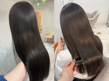 ピヨン 心斎橋(piLLon)の写真/"髪にドラマを。""バイカルテ"使用◎ダメージをケアし、ハイトーンも艶髪へ♪［難波/難波駅/髪質改善］