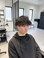 カルロイースタイル(CARLO e-style)&nbsp;シャドウパーマツーブロック刈り上げ