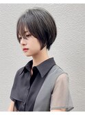 20代30代コンパクトショート/斜めバング/大人ショート