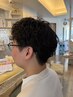 メンズカット+スパイラルパーマ+2stepトリートメント￥12000#メンズサロン