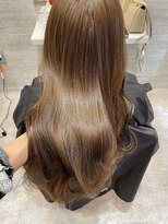 ロビン 反町横浜店(robin)&nbsp;ブリーチを使わないWカラーで作る「ハニーベージュ」反町美容室