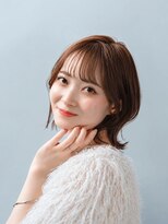 フィル(Fill) 透け感シースルーバング×ナチュラル外ハネボブ