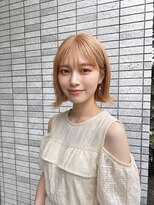 リア トーキョー(Lia TOKYO)&nbsp;【工藤武士】外ハネボブ×ミルクティーベージュ柔らか透明感ヘア