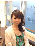 カット＋カラー+リペアトリートメント+ハーフアップ
