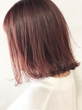 クラン(clan) clan<外ハネヴェールウェーブボブ×ウォームレッド>