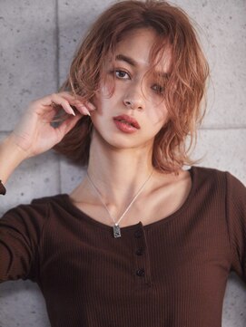 ヘアサロン ドットプラス 町田店(dot. plus) ナチュラルブラウン×ラフウェーブ［町田］
