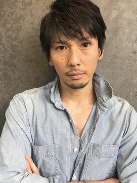 ロッサ(ROSSA) ニュアンスマッシュ/かき上げヘア/サイドパート/メンズパーマ