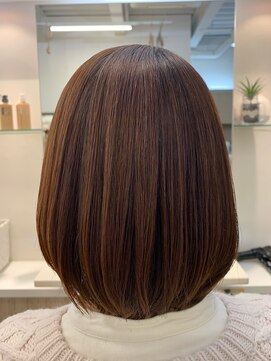ヘアーズルーム ココ(koco.) 縮毛矯正でボブ