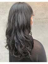 スイート ヘアデザイン(Suite HAIR DESIGN)&nbsp;大人可愛いデジタルパーマ抜け感黒髪スパイラル
